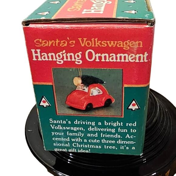 Vintage Giftco Santa’s Volkswagen w Tree Hanging Christmas Ornament (Gg203) - Picture 3 of 10